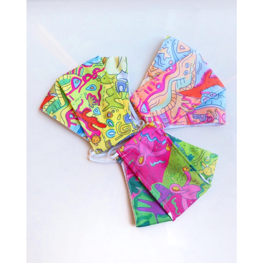 MASKER 3D / Masker Kain Duckbill Printing original by elalice feeloshopy