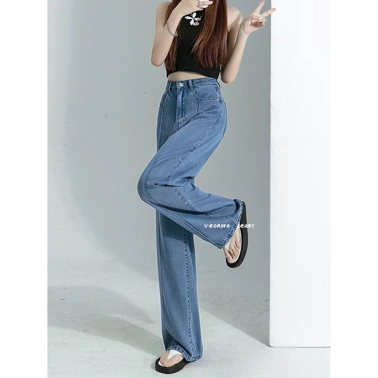 celana kulot high waist jeans wanita kekinian