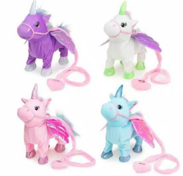 ELECTRONIC PET BONEKA UNICORN BISA JALAN NYANYI