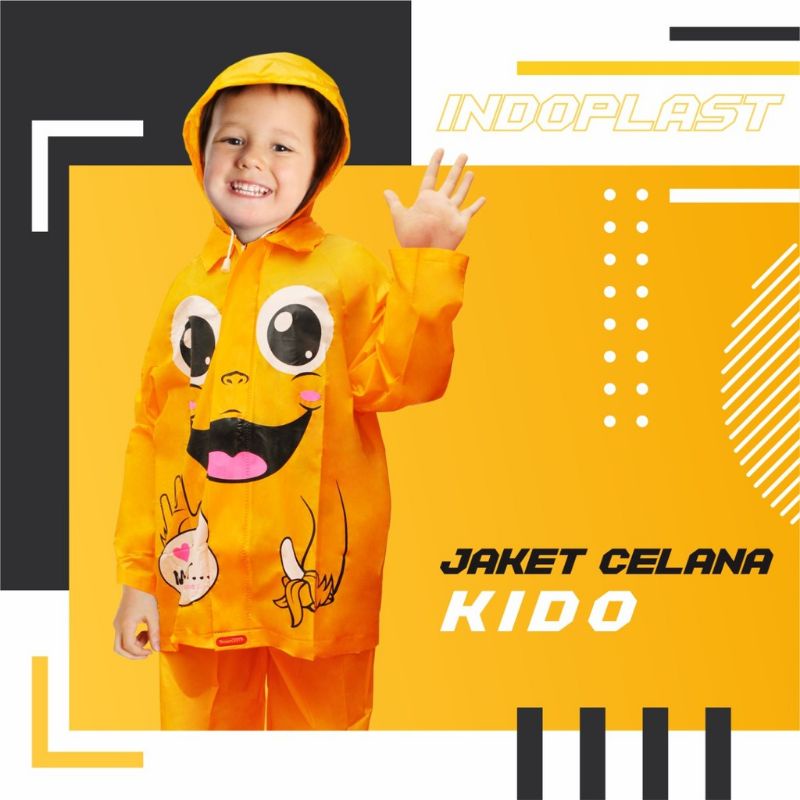 Jas Hujan Anak KIDO Jaket Celana KIDO