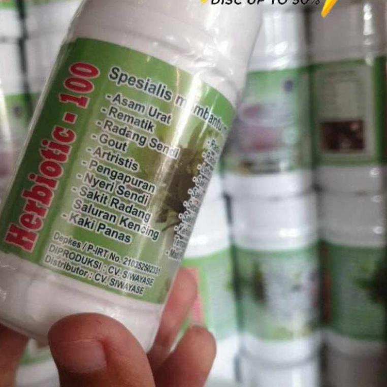 ♦ BERKWALITAS Herbiotic-100 ASLI ORIGINAL PASTI SEMBUH HATI2 BARANG TIRUAN Herbiotik ♗