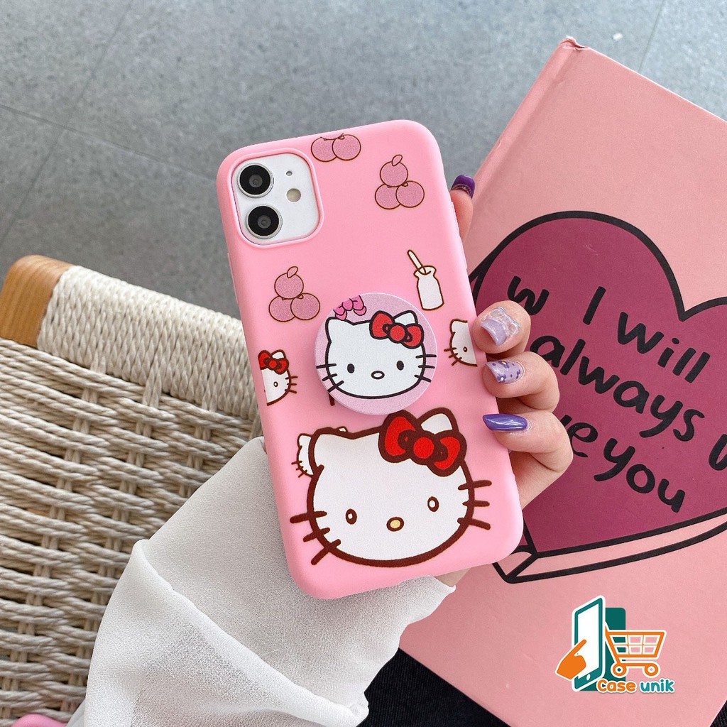 SS267 case Popsocket HELLO KITTY Samsung A01 M01 Core J2 Grand Prime A10 M10 A10s M01s A12 CS2447