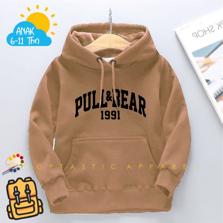 Jaket Distro Sweater Hoodie anak Laki-laki perempuan LOGO BORDIR FLEECE TEBAL