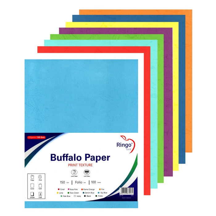 

Kertas Buffalo Print Texture Ringo 10 Lembar