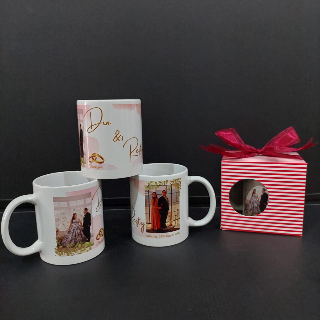 Mug Akikah/Tasyakuran/One month FREE DESIGN