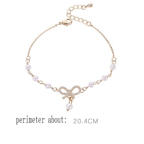 Gelang mutiara busur fashion wanita Korea bracelet