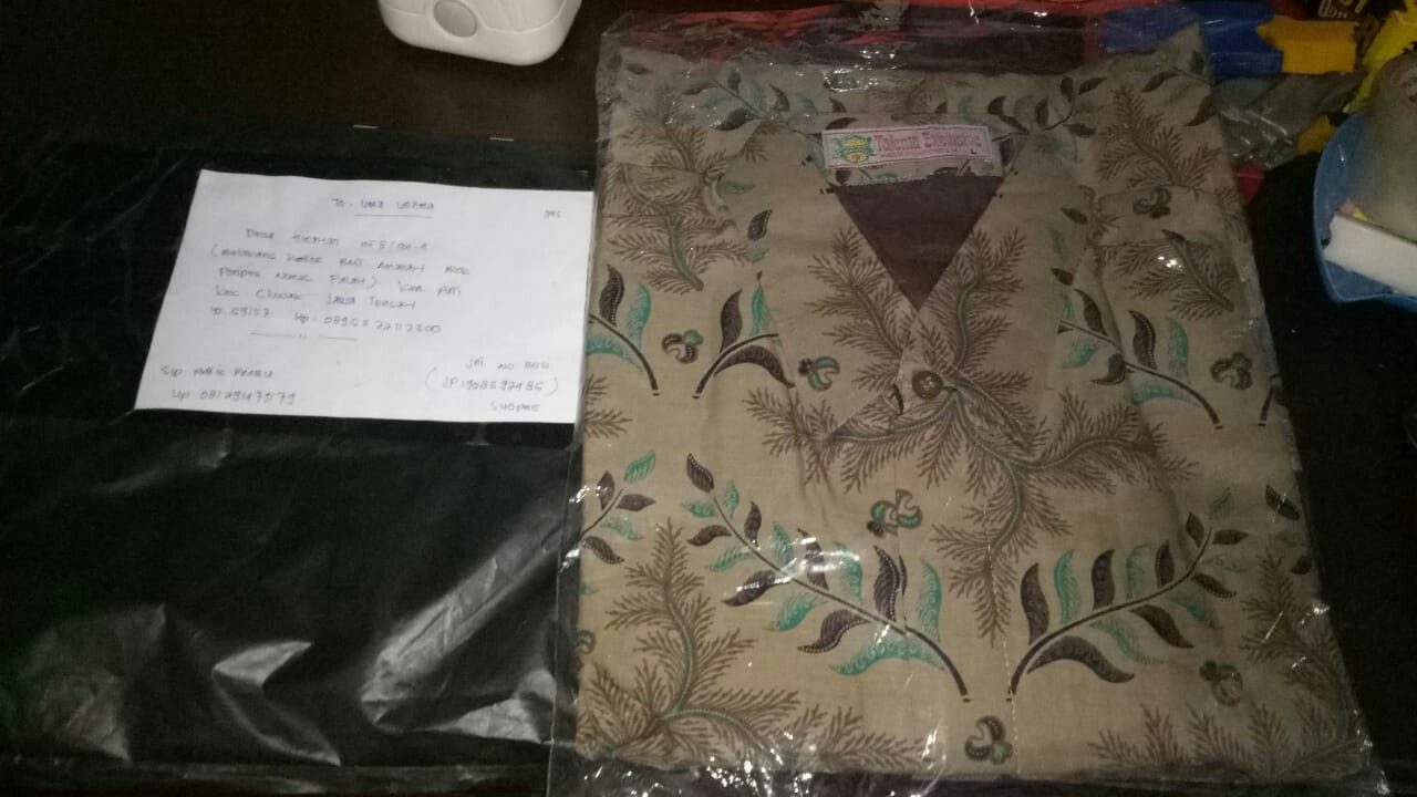 Kemeja Batik Prabu Bahan Katun Baturaden Reguler Fit A585