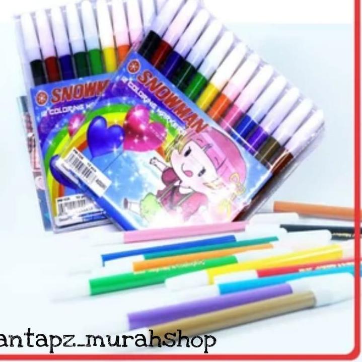 

Serba Murah SPIDOL SNOWMAN kecil set mewarnai (12warna) Moon