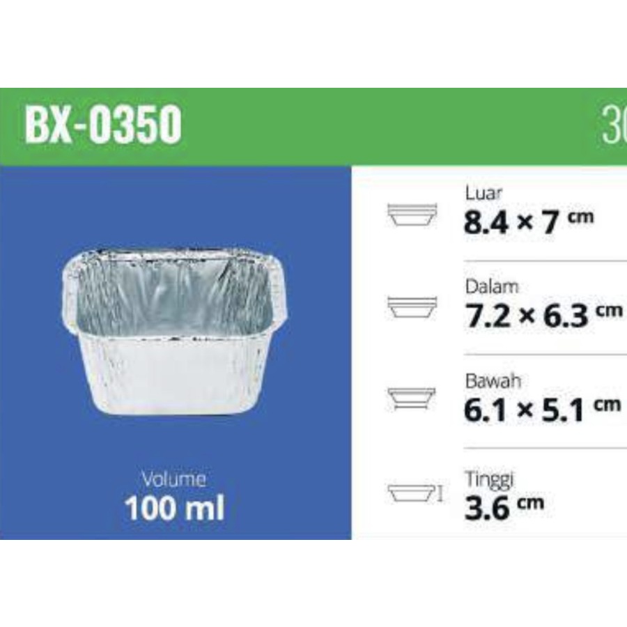 Aluminium Tray / BX 0350 / Aluminium Cup