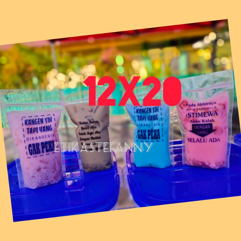 STANDING POUCH SABLON 12X20 / STANDING POUCH