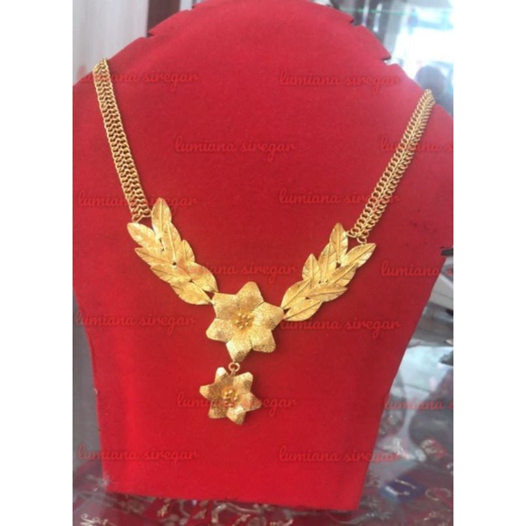 Kalung Mawar Hongkong 100 gr LM 24k Mas London 99,9 % Lumiana Siregar Mas Toba
