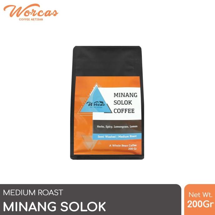

[COD] WORCAS Arabica Minang Solok 200 Gram - Medium Roasted Coffee [COD]