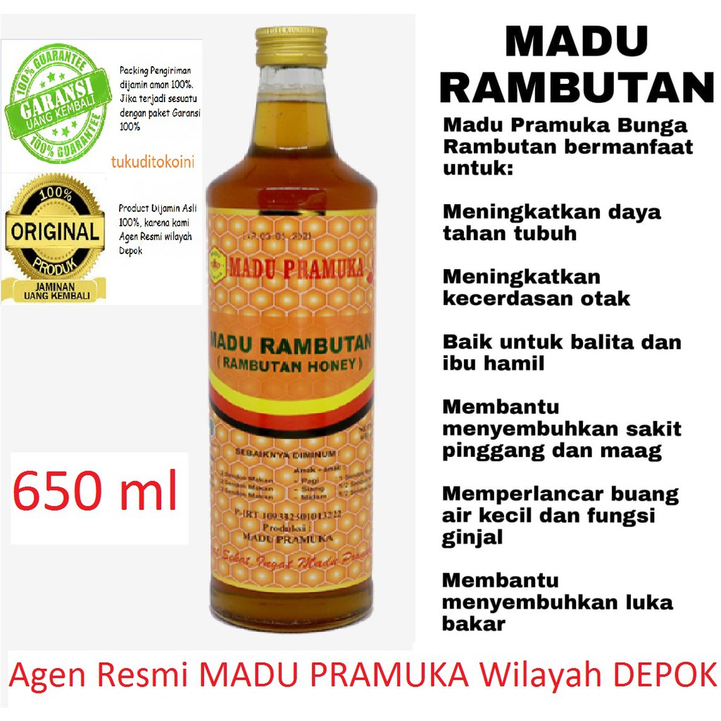 

Madu Pramuka MADU RAMBUTAN 650 ML