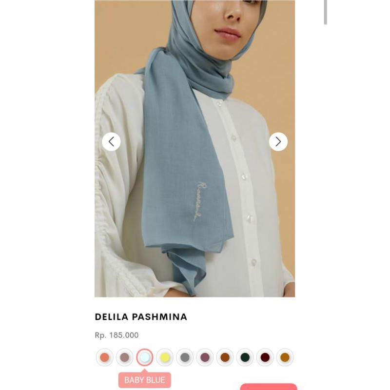 ORIGINAL Delila Pashmina Riamiranda Ready best seller Ria Miranda