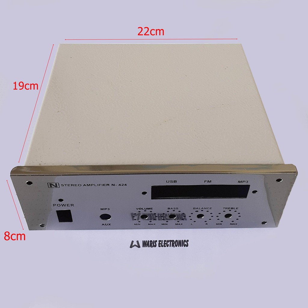 Box Power Amplifier 22cm 424 Ampli Plus Modul USB