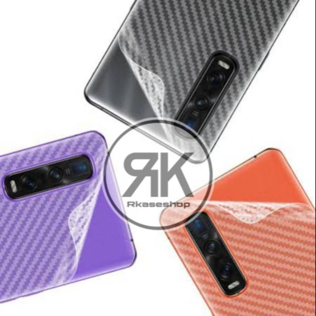 carbon fiber screen guard antigores BELAKANG OPPO FIND X2 FIND X2 PRO