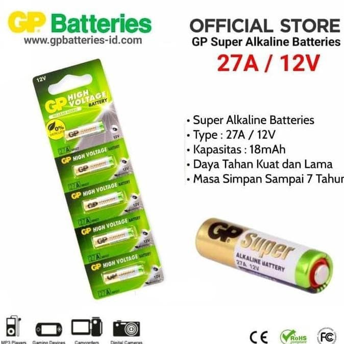 Baterai Battery GP 23AE GP23AE 23AE GP23A GP 23A 27 A 27A GP27A GP27 Original