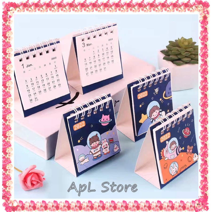 

Kalender 2023 Meja Mini Portable Praktis Desain Kartun Dongeng Lucu Tulisan China Murah B017