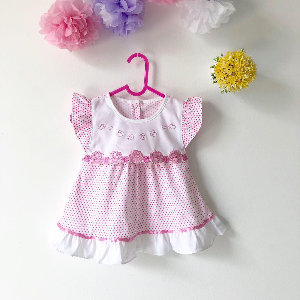 Baju bayi  newborn Setelan dress topi celana  bayi  0 3  