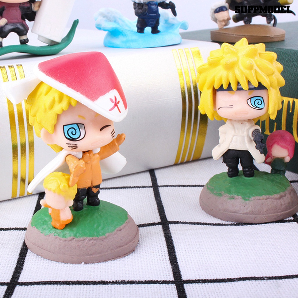 8pcs Mainan Action Figure Model Kartun Naruto Untuk Dekorasi