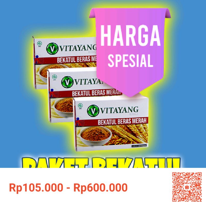 

Super Hemat Original Vitayang Bekatul Beras Merah atasi Kolesterol