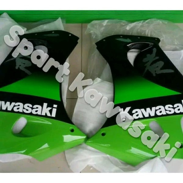 cover bodi body samping fairing bawah ninja rr 150 old hijau original kawasaki