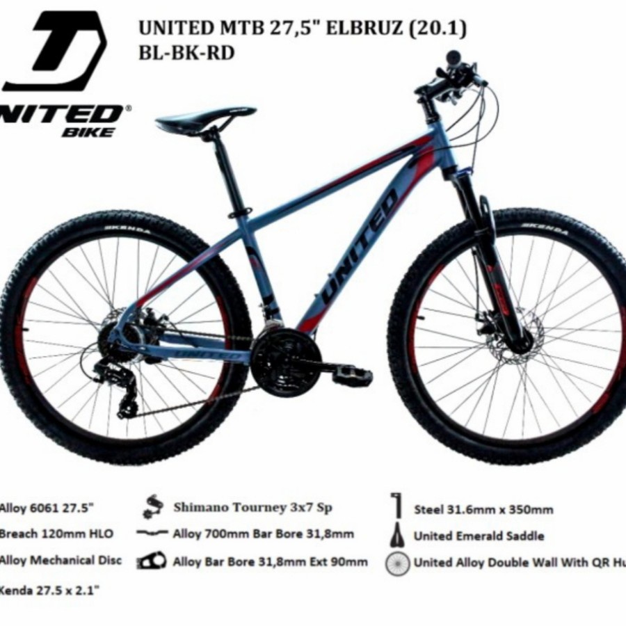Sepeda Gunung United MTB ELBRUZ 27.5