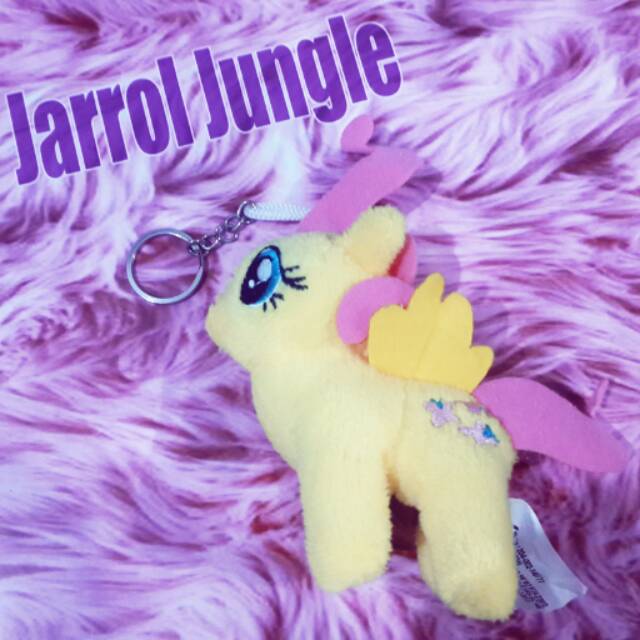 Gantungan Kunci Boneka Kuda Poni Kuning