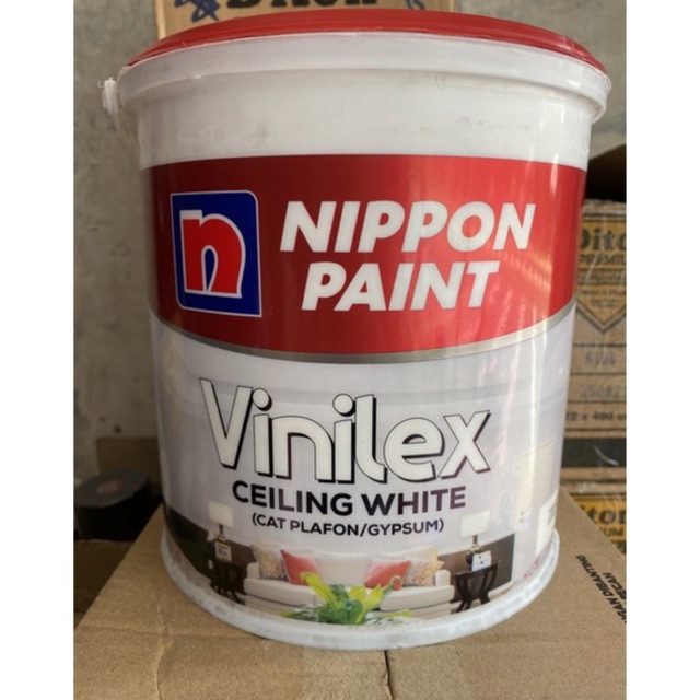 Cat Plafon Gypsum Vinilex Ceiling White 25kg Vinilex Putih / Khusus Cargo