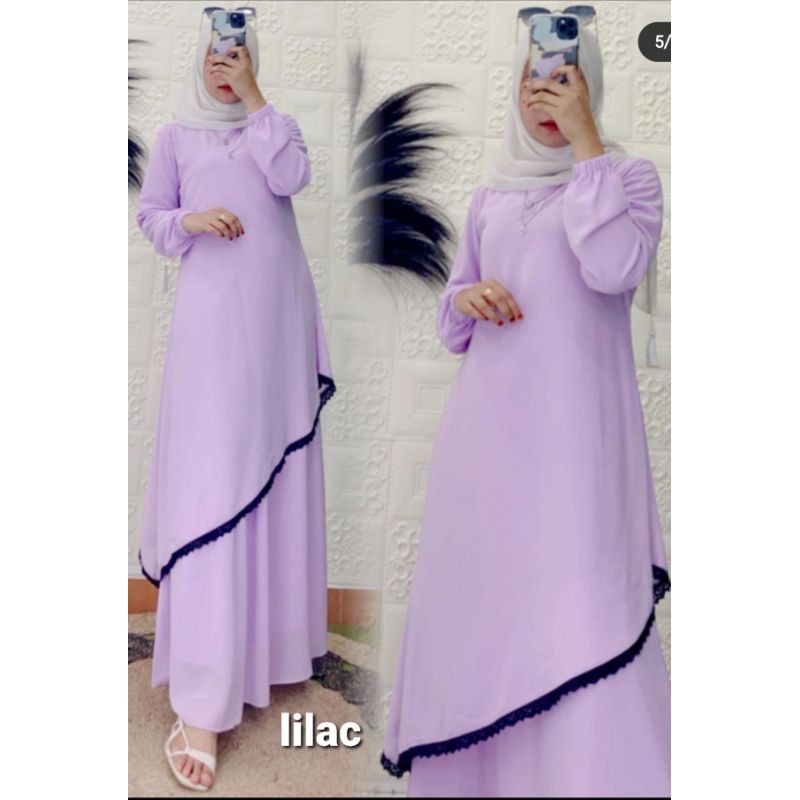 GAMIS MALAYSIA bordir miring