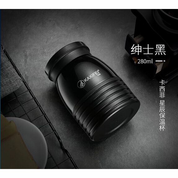 Kaxifei Botol Minum Thermos Vacuum Stainless Steel 280ml - K701 Black
