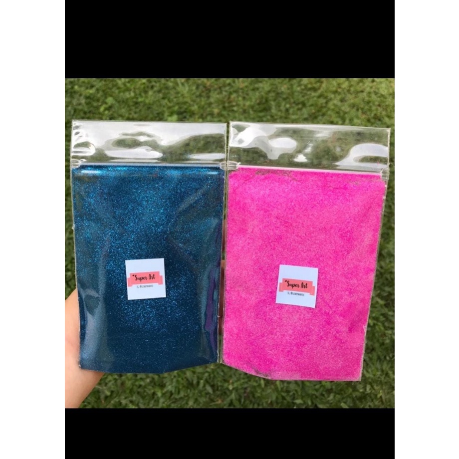 100 gr bubuk serbuk glitter powder gliter promo murah grosir 100 gr - 100 gram