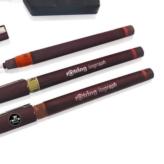 

➴ Rotring Rapido Isograph College Set 0.2/0.3/0.5 Eco Pack ✫