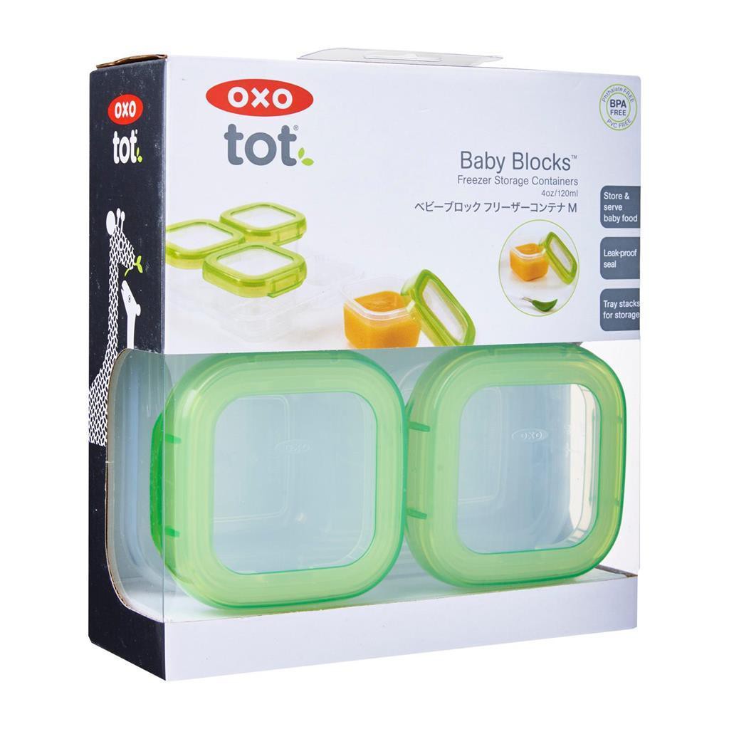 OXO Tot Baby Blocks Freezer Storage Containers 4oz/120ml