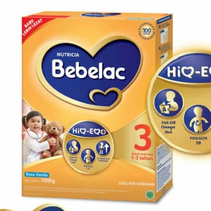 

Bebelac 3 1000gr / Bebelac 1-3 thn 1kg Madu/Vanila