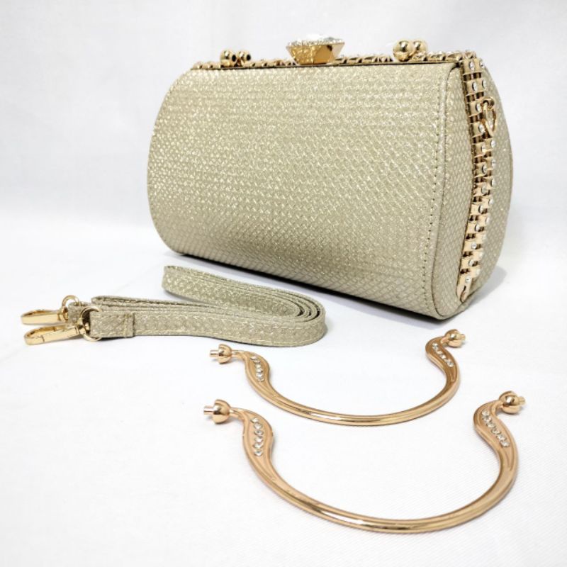 Clutch Pesta Farnell Diamond Party  Tas Kondangan Wanita Import 21303 Elegan Terbaru!