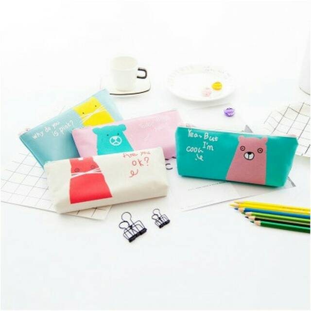 

Tempat pensil / pencil case minimalis animal