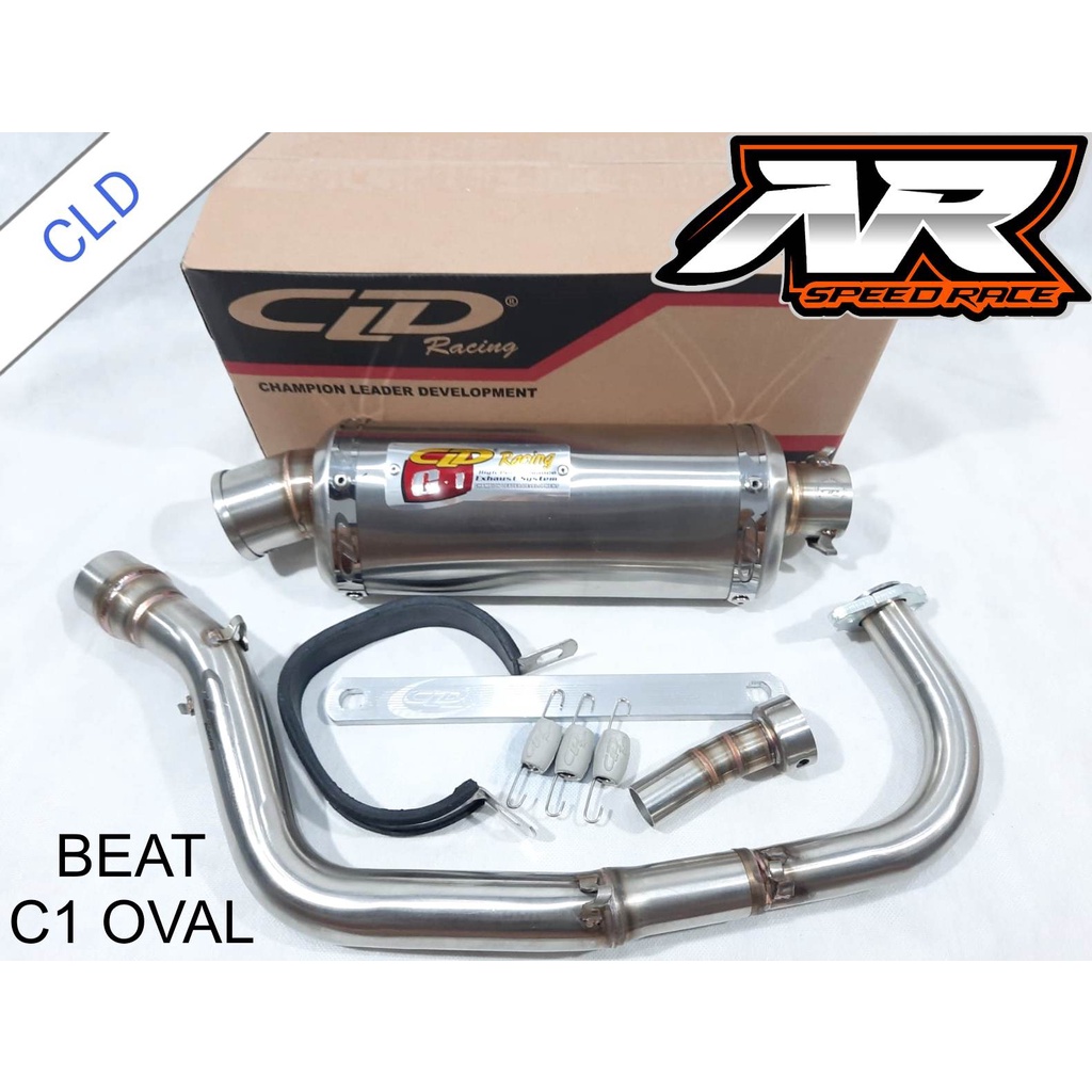 Knalpot CLD Racing Honda Beat Scoopy Vario C1 Oval