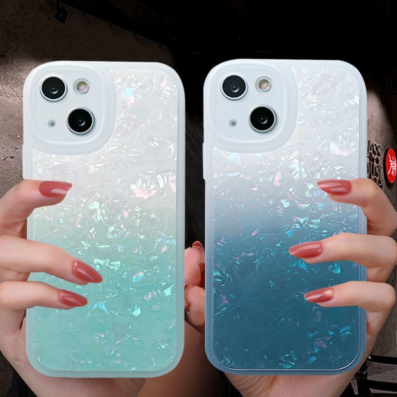 Case Motif Gelombang Warna Gradasi Untuk iPhone 12 13 14 11 Pro Max X Xs Max Xr fghe