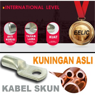 Jual Eelic Kas Sc Pcs Skun Kabel Cable Lug Terminal Schun Bahan Kuningan Indonesia