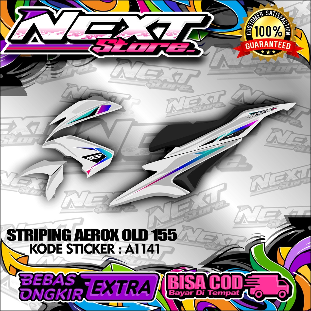 STICKER STRIPING AEROX NEW CONNECTED VVA 155 / NVX MALAYSIA STYLE