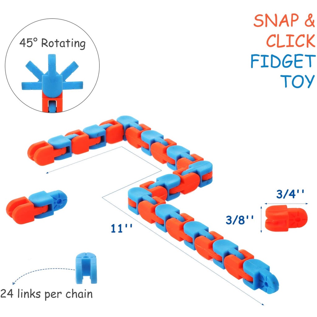 Wacky Tracks Mainan Puzzle Kubus Fidget Snap And Click Untuk Melatih Sensorik Anak