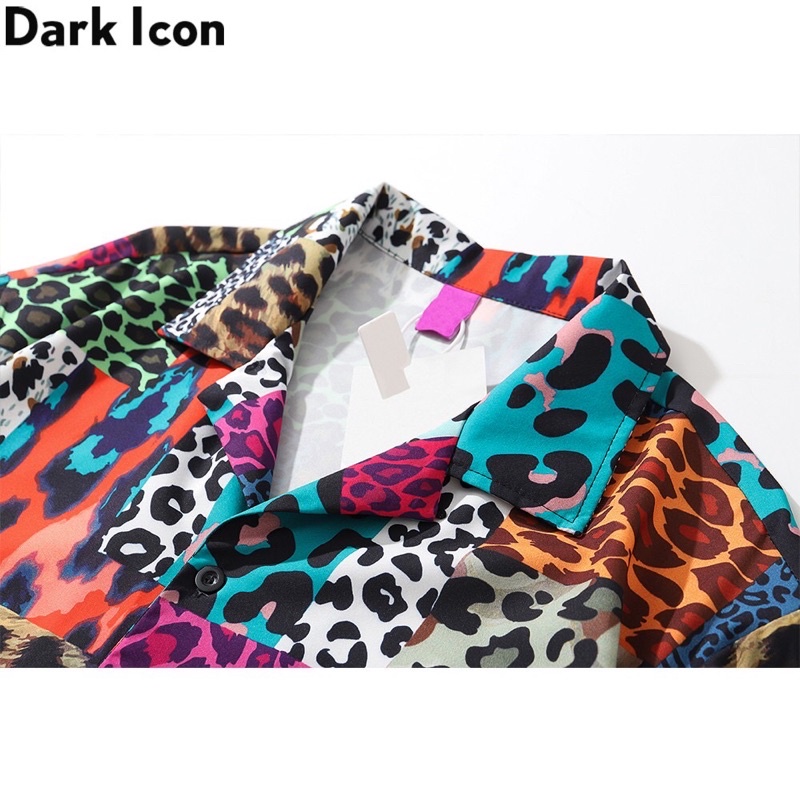 KEMEJA LEOPARD IMPORT VINTAGE PRIA KOREA PARIS ORIGINAL OVER SIZE HN19