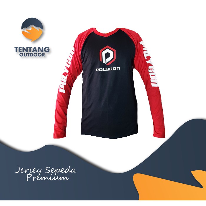 PREMIUM Jersey Downhill Cross Sepeda DH POLYGON Baju Kaos F021 MTB BMX