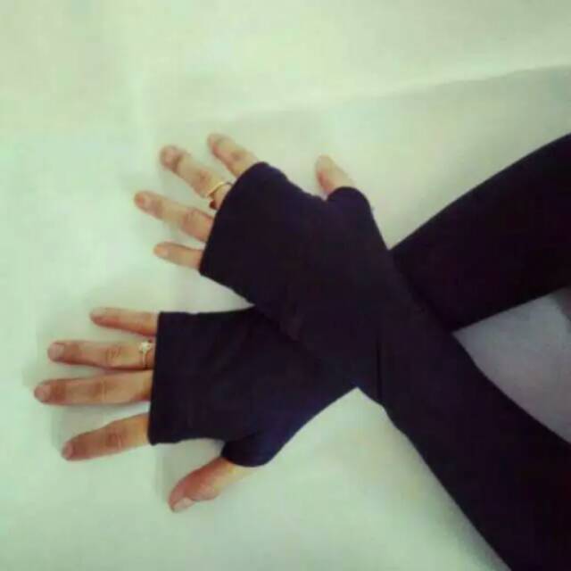 Handsock Jempol Polos / Handsock Murah / Handsock Fingerless / Handsock Wanita / Handsock Muslim