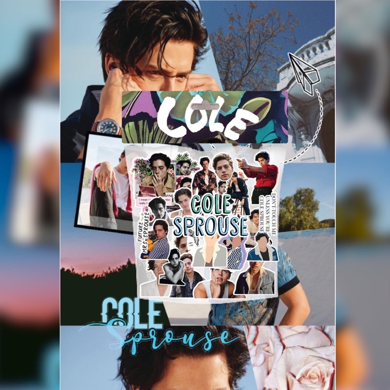 

[23 PCS STICKERS] Stickers Cole Sprouse untuk laptop, hp, dll sudah dicutting