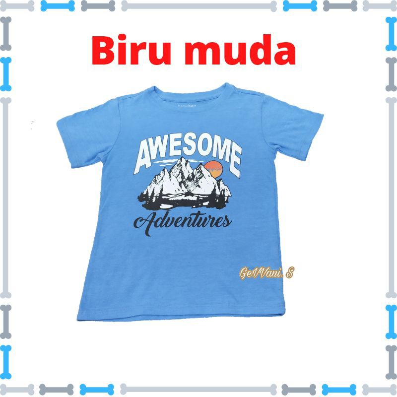 Kaos Anak laki laki Kaos Anak Cowok CowoTangan Pendek 4 thn Murah Original Branded