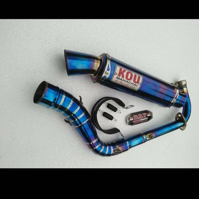 Knalpot Racing Motor KOU Bluemoon Mio-Vino-Mio Soul