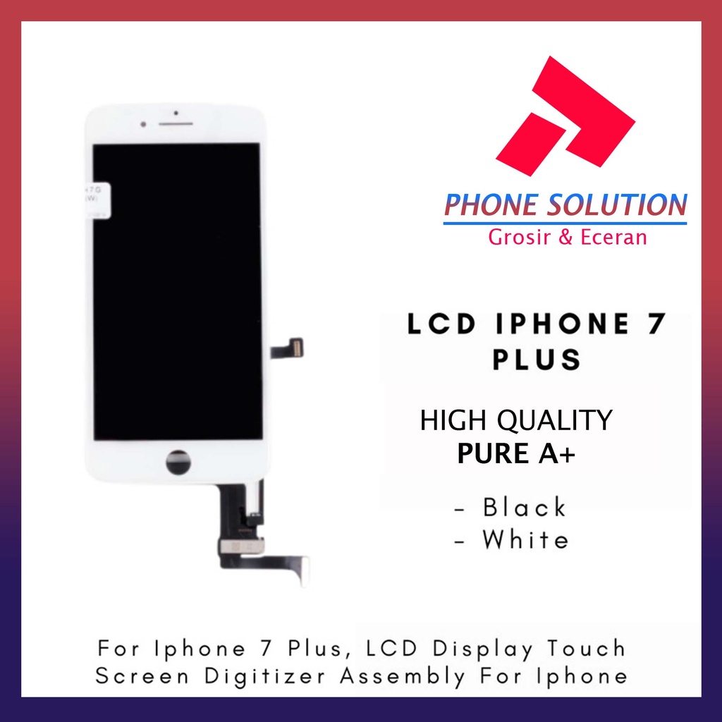 LCD Ip 7+ Fullset Touchscreen Original 100% // Supplier LCD Ip - Garansi 1 Bulan