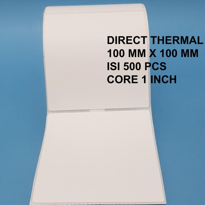 

LABEL BARCODE 100 X 100 MM KERTAS STICKER DIRECT THERMAL 100x100 500PC